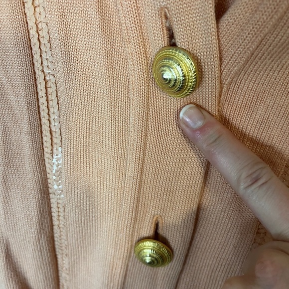 Escada Wool & Silk Blend Vintage Sequin Cardigan - Picture 3 of 11